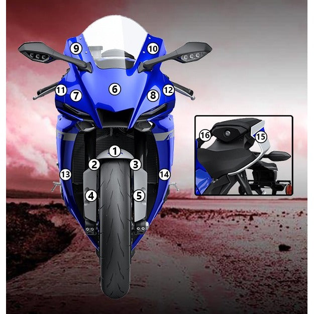 Eazi-Grip Paint Protection Film for Yamaha YZF-R1, gloss