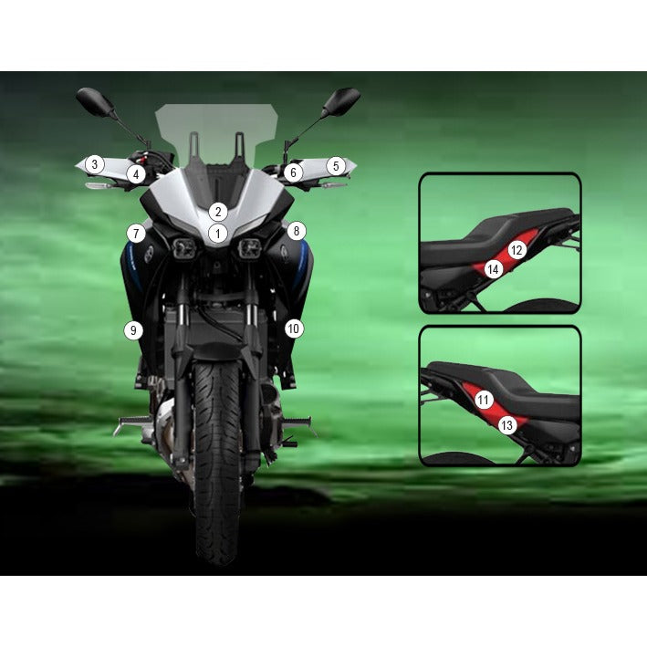 Eazi-Grip Paint Protection Film for Yamaha Tracer 7, matte