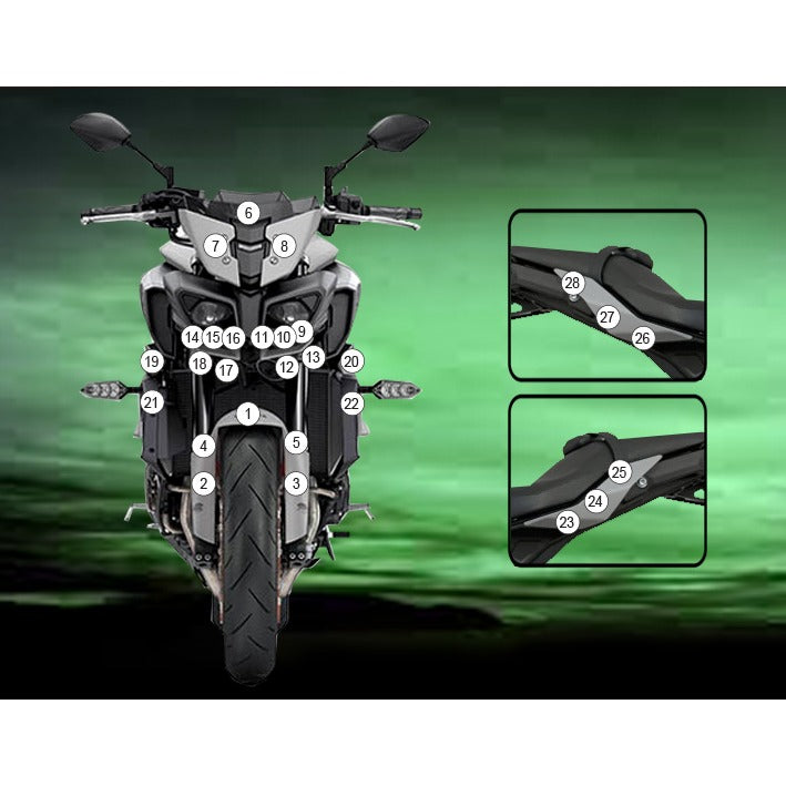 Eazi-Grip Paint Protection Film for Yamaha MT-10, matte