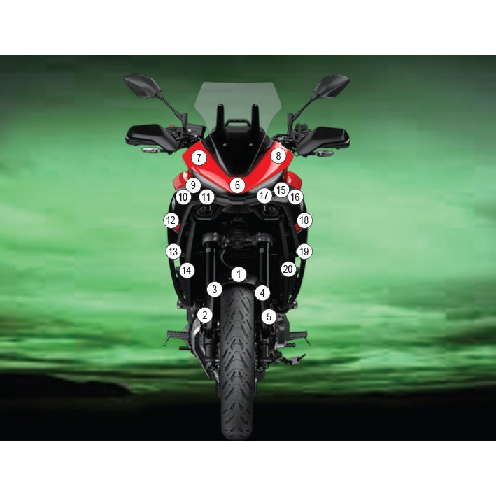Eazi-Grip Paint Protection Film for Yamaha Tracer 7, gloss