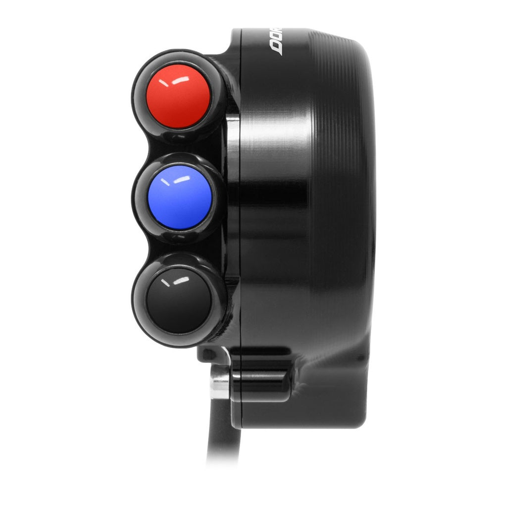 Jetprime Throttle Cover with Handlebar Switch for Aprilia Dorsoduro, black