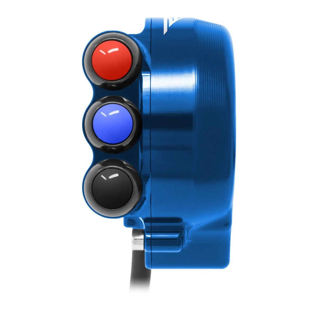 Jetprime Throttle Cover with Handlebar Switch for Aprilia RSV4, blue