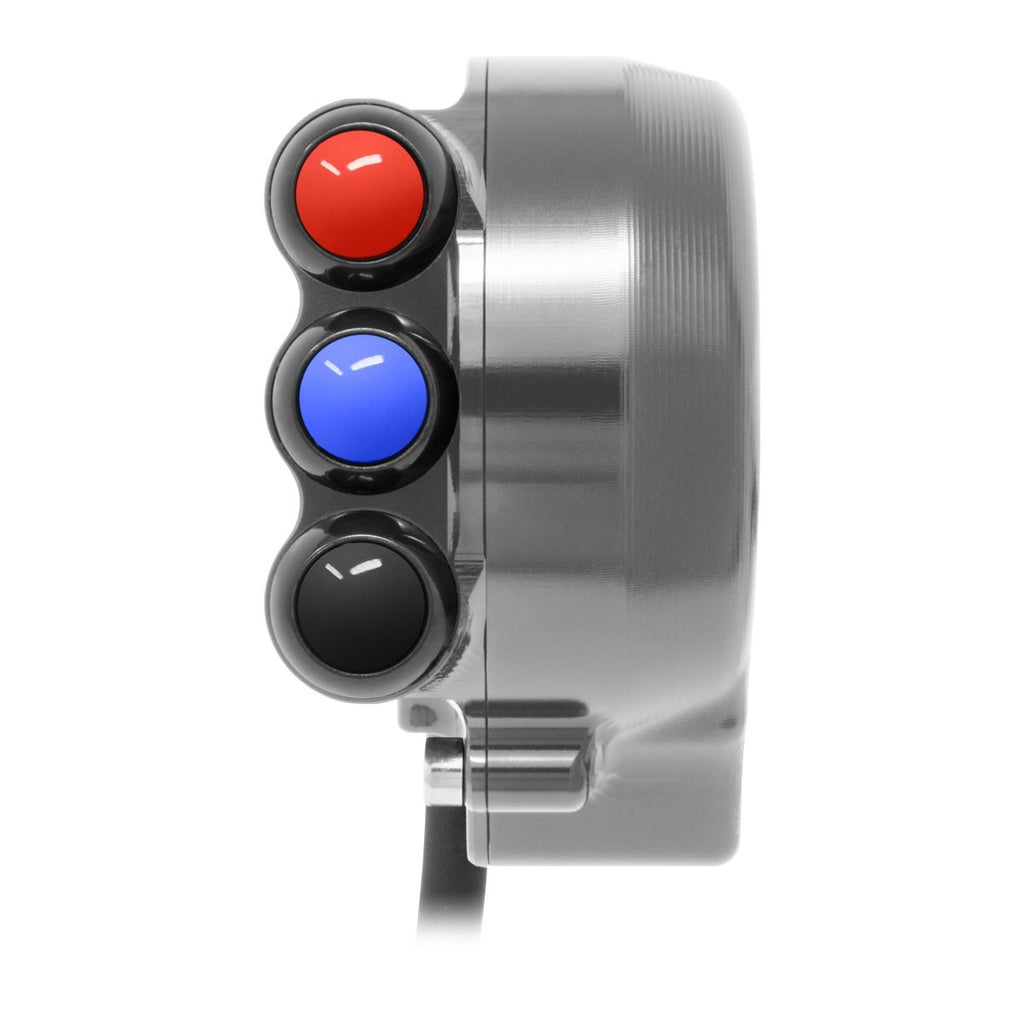 Jetprime Throttle Cover with Handlebar Switch for Aprilia, titanium