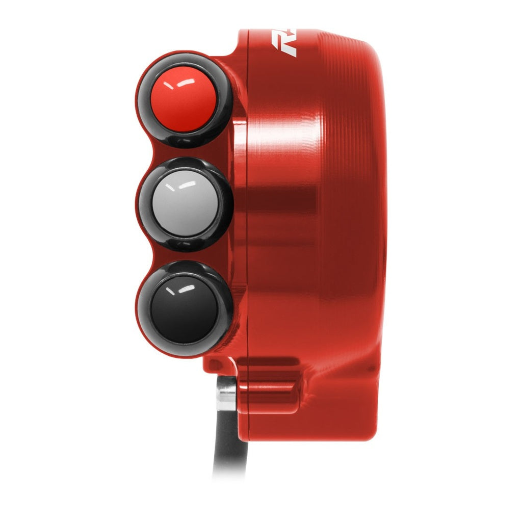 Jetprime Throttle Cover with Handlebar Switch for Aprilia RS 660, red