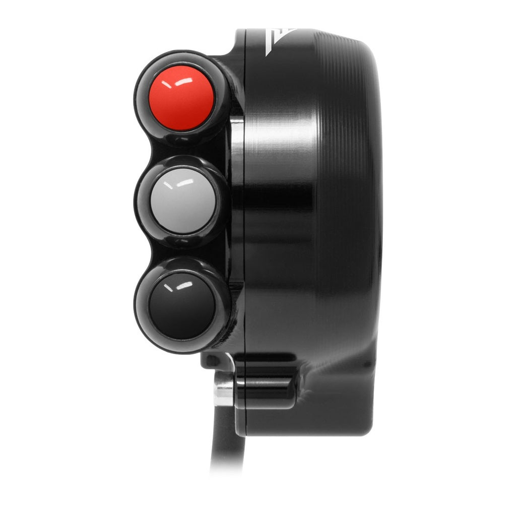 Jetprime Throttle Cover with Handlebar Switch for Aprilia RSV4, black