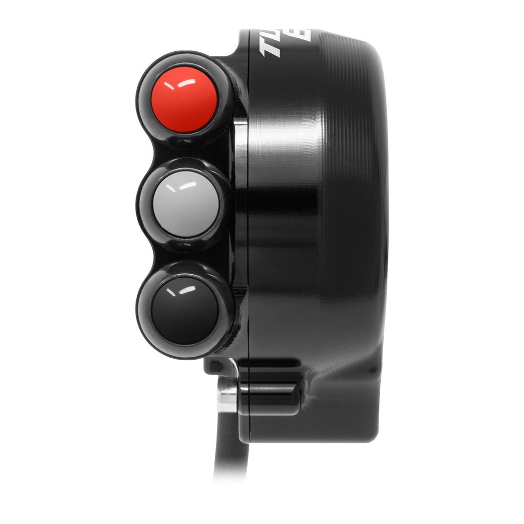 Jetprime Throttle Cover with Handlebar Switch for Aprilia Tuono 660, black