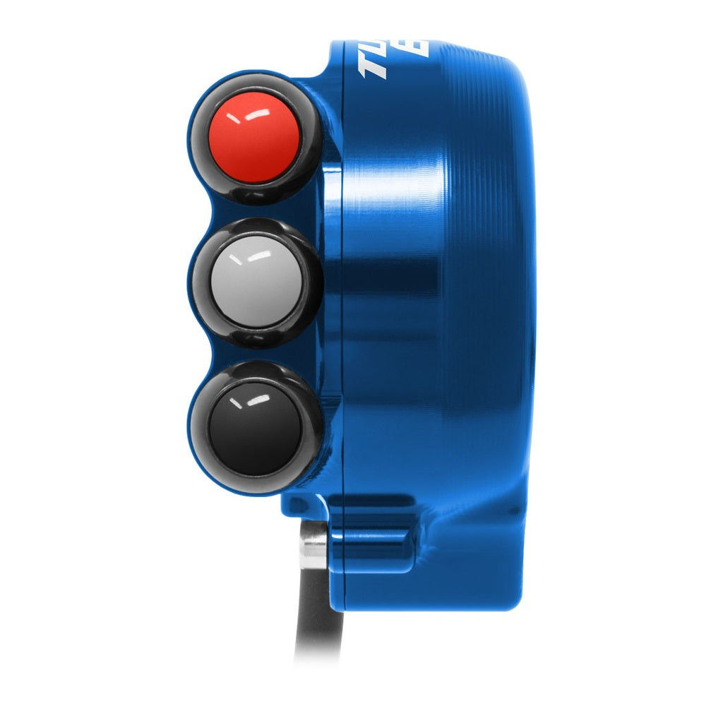 Jetprime Throttle Cover with Handlebar Switch for Aprilia Tuono 660, blue