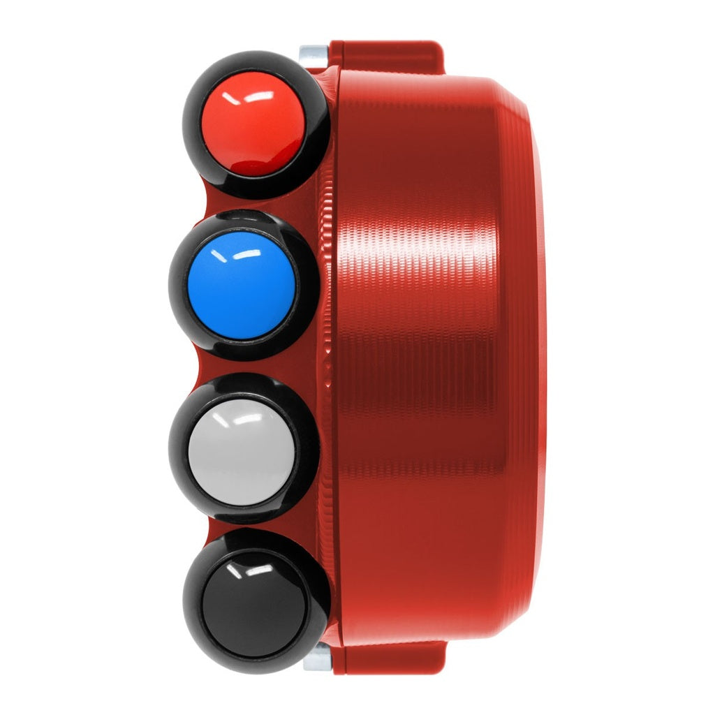 Jetprime Throttle Cover with Handlebar Switch for BMW S 1000 RR, red