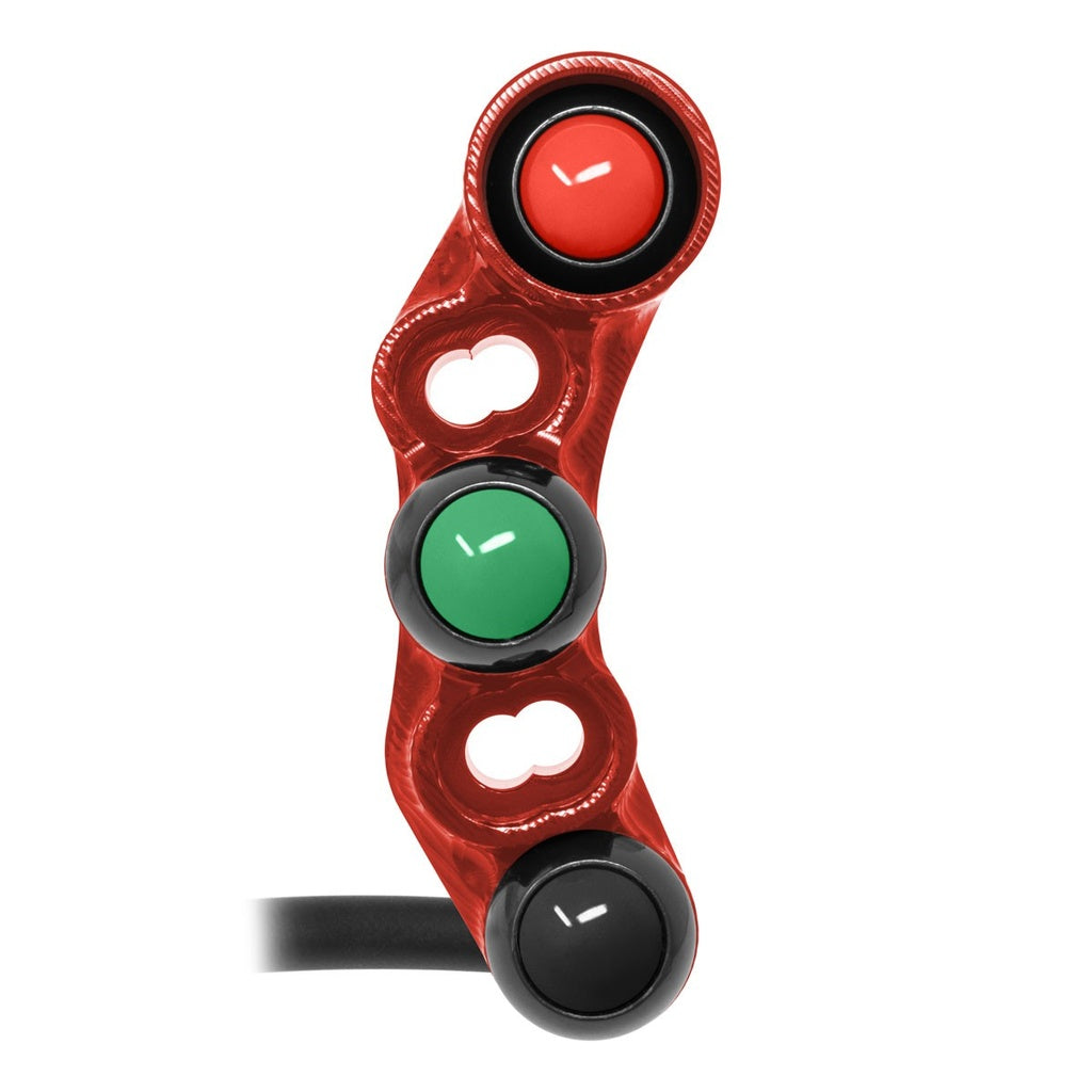 Jetprime RHS Handlebar Switch for Yamaha YZF-R6, red