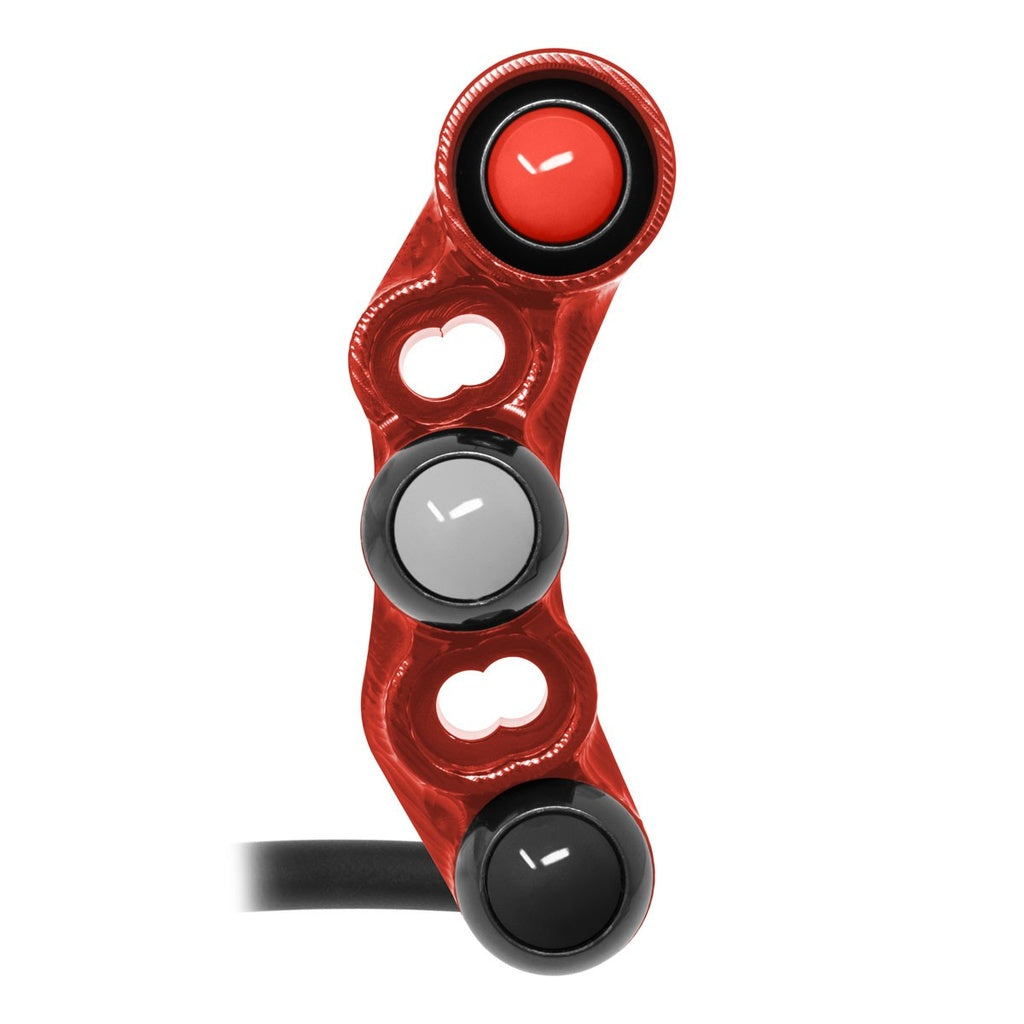 Jetprime RHS Handlebar Switch for Yamaha YZF-R7, red