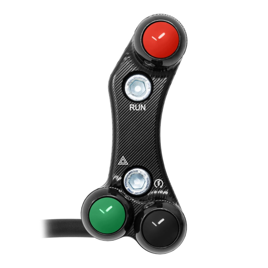 Jetprime RHS Aligned Handlebar Switch for Triumph Triple 765 R, black