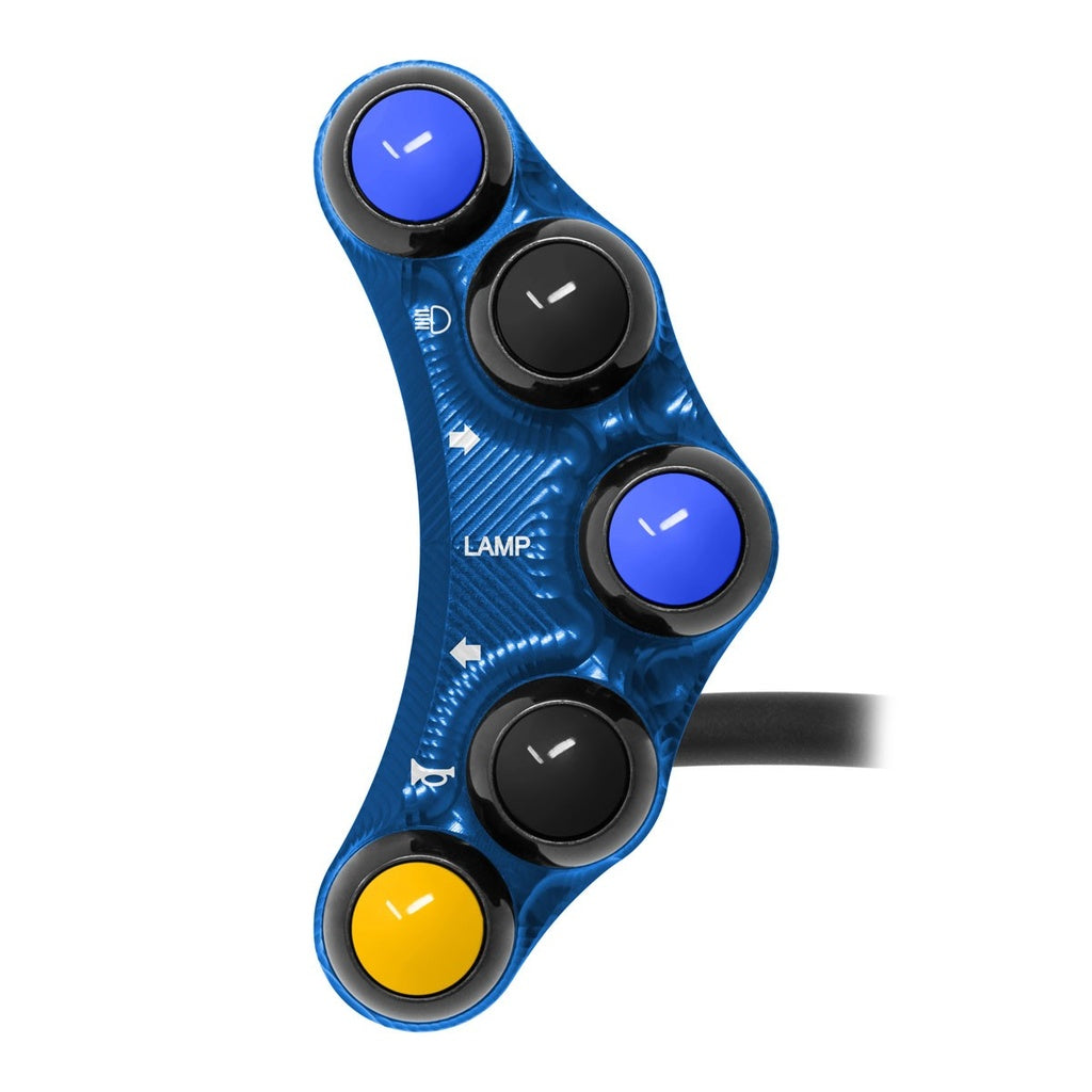 Jetprime LHS Handlebar Switch for Yamaha XSR 700, blue