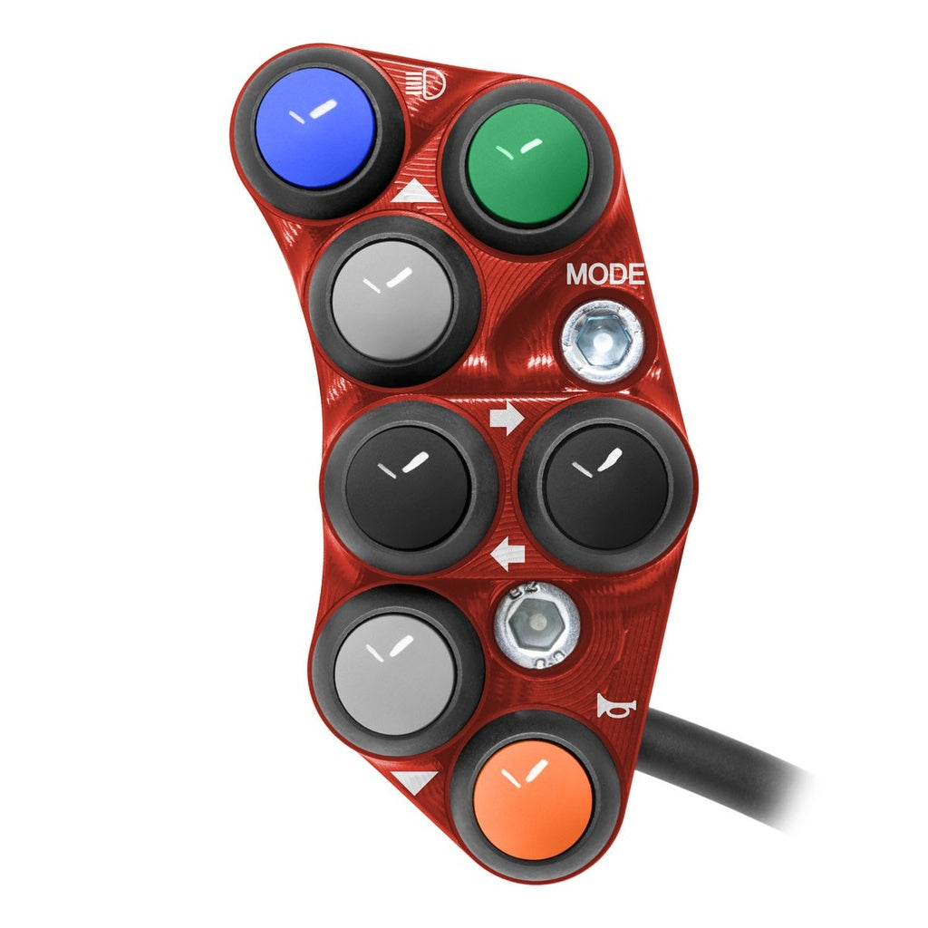 Jetprime LHS Handlebar Switch for Kawasaki Ninja ZX-10R, red