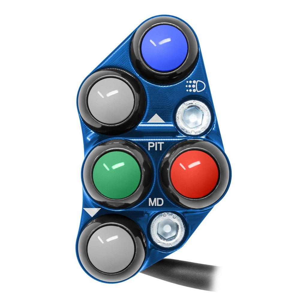 Jetprime LHS Race Handlebar Switch for Suzuki GSX-R1000, blue