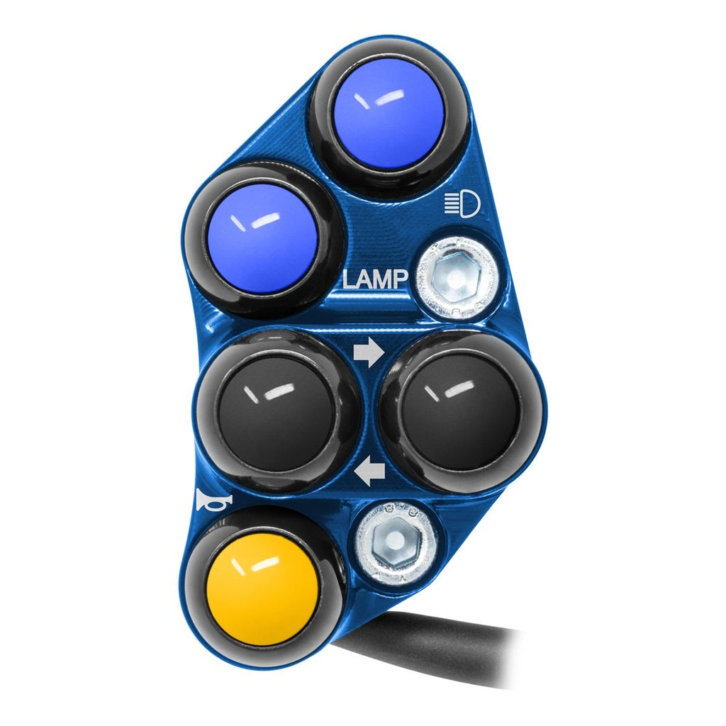 Jetprime LHS Handlebar Switch for Yamaha YZF-R3, blue