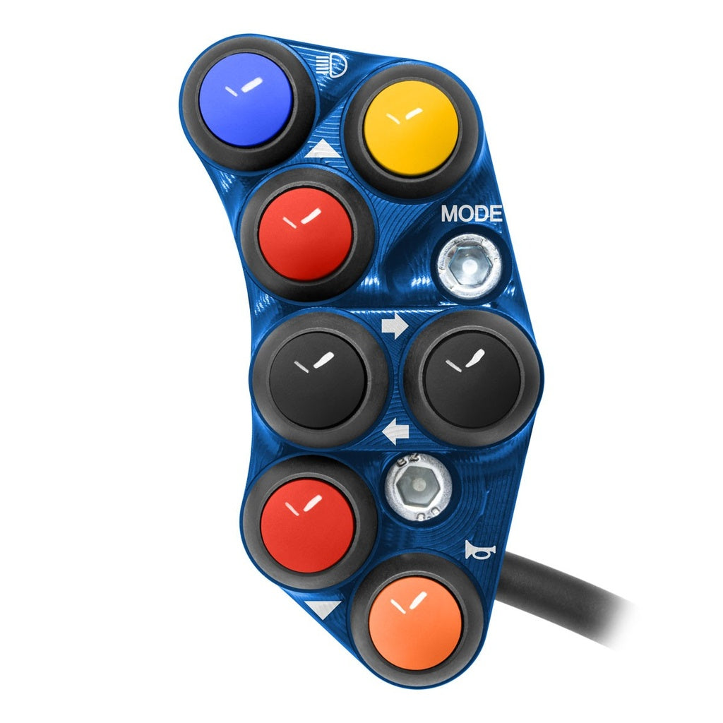 Jetprime LHS Handlebar Switch for Yamaha YZF-R1, blue