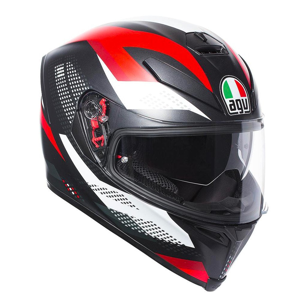 AGV - K-5 S Marble Black/White/Red Helmet