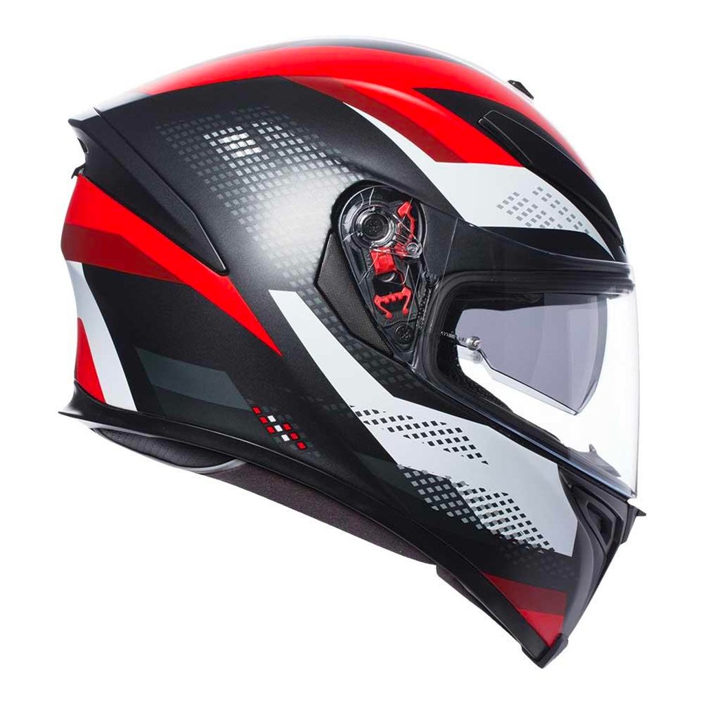 AGV - K-5 S Marble Black/White/Red Helmet