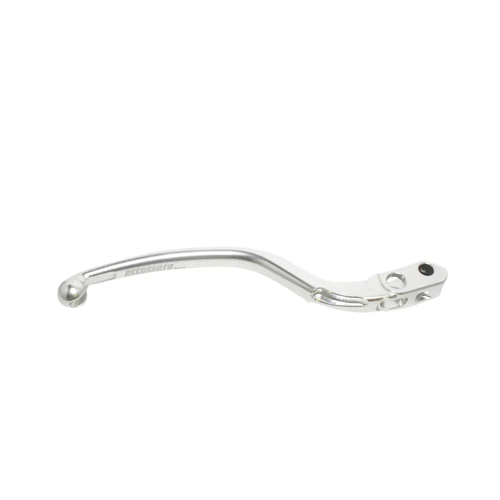 Accossato Fixed Brake Lever for Accossato and Brembo master cylinders, long silver 18mm
