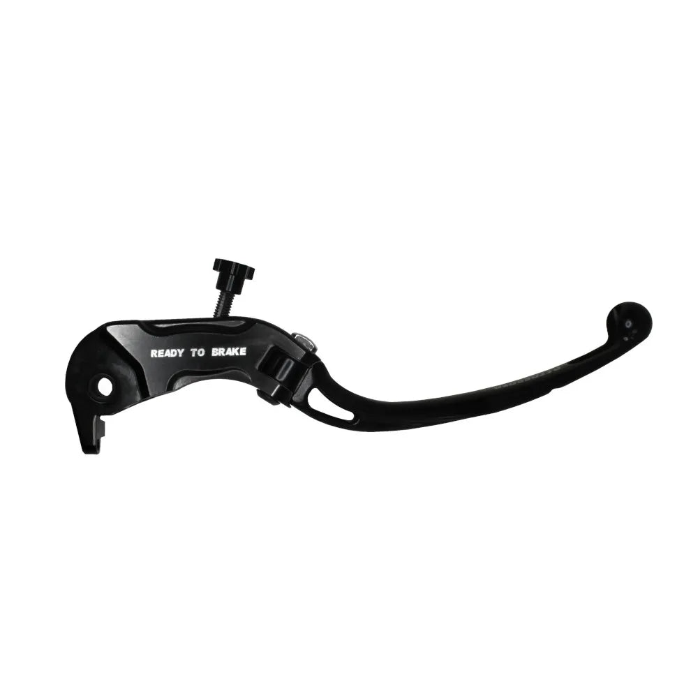 Accossato Folding Brake Lever for Ready to Brake master cylinders, long black 20mm with eyelet