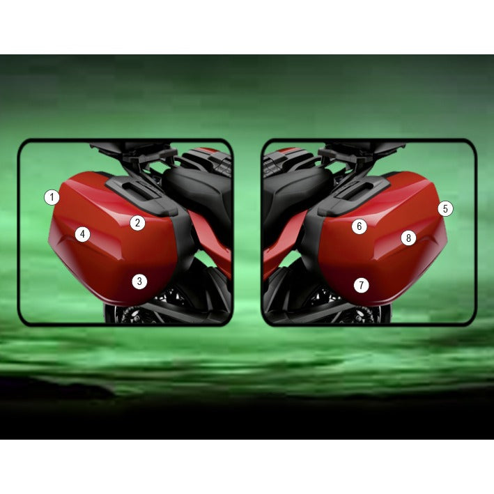 Eazi-Grip Pannier Protection Film for BMW F900XR, gloss