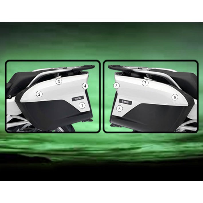 Eazi-Grip Pannier Protection Film for BMW R1200RT R1250RT K1600GT, gloss