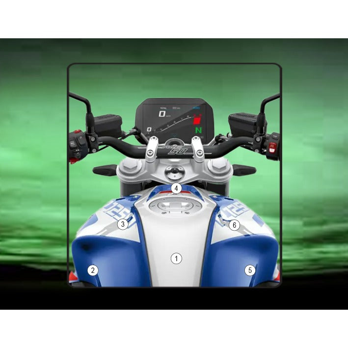Eazi-Grip Tank Protection Film for BMW R1250R, gloss
