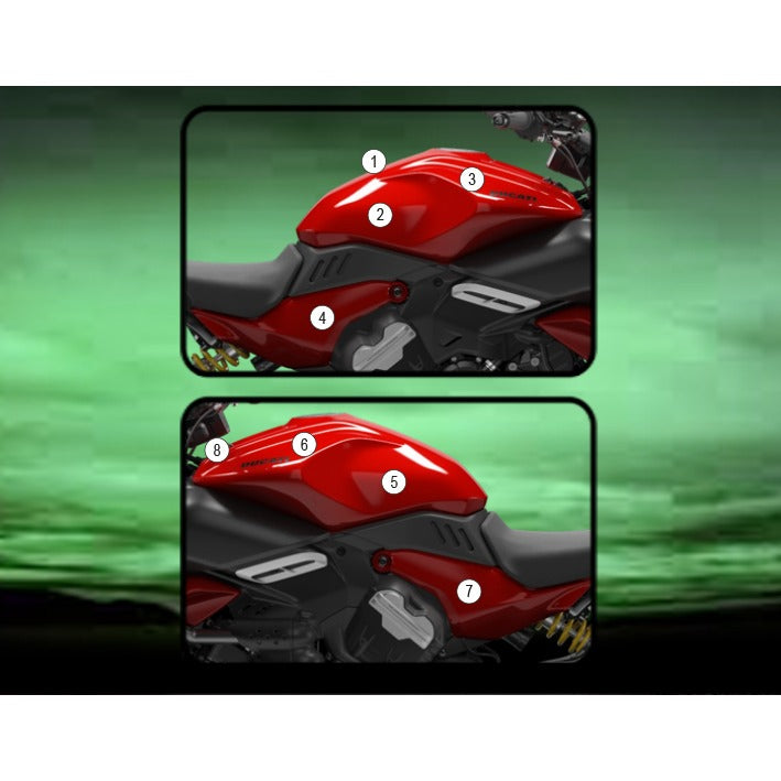 Eazi-Grip Tank Protection Film for Ducati Diavel V4, matte