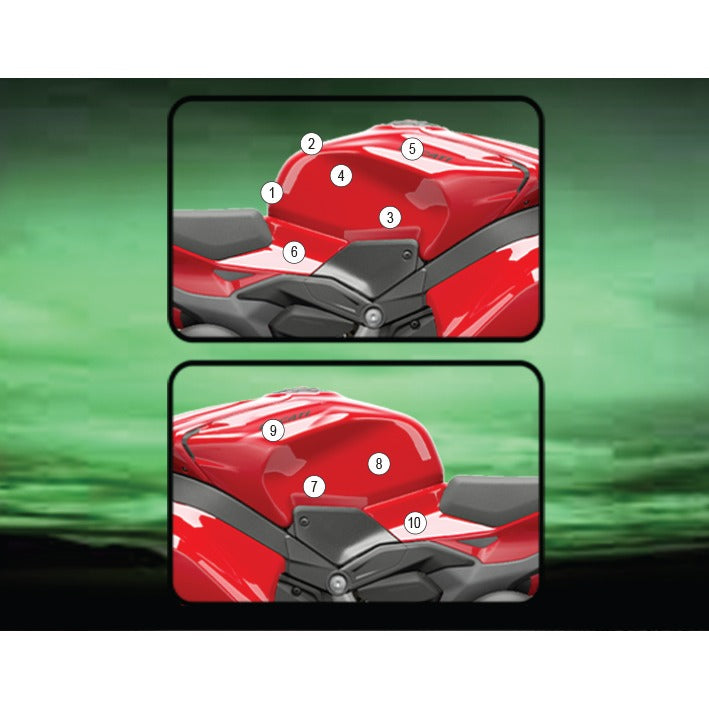 Eazi-Grip Tank Protection Film for Ducati Panigale Streetfighter V4, gloss