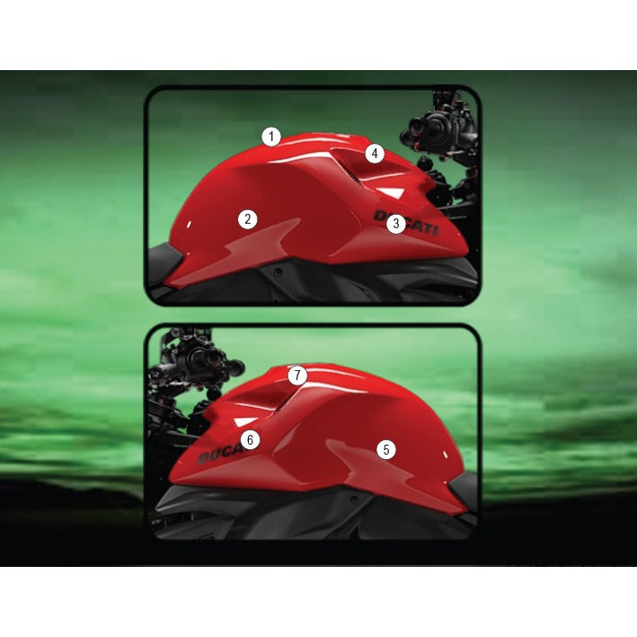 Eazi-Grip Tank Protection Film for Ducati Monster 890, gloss