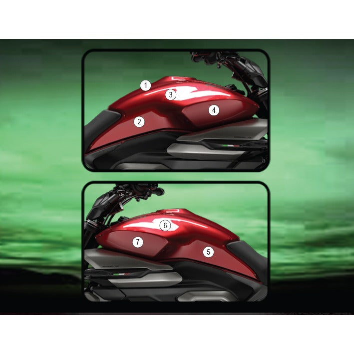 Eazi-Grip Tank Protection Film for Ducati XDiavel V4, gloss