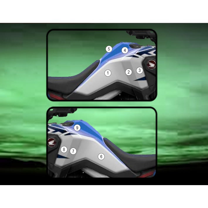 Eazi-Grip Tank Protection Film for Honda Africa Twin, gloss