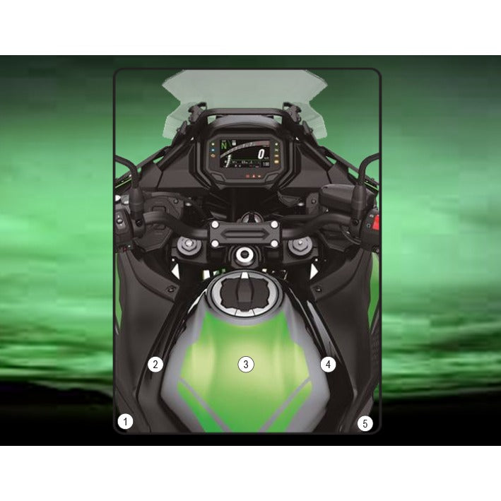 Eazi-Grip Tank Protection Film for Kawasaki Versys 650, gloss