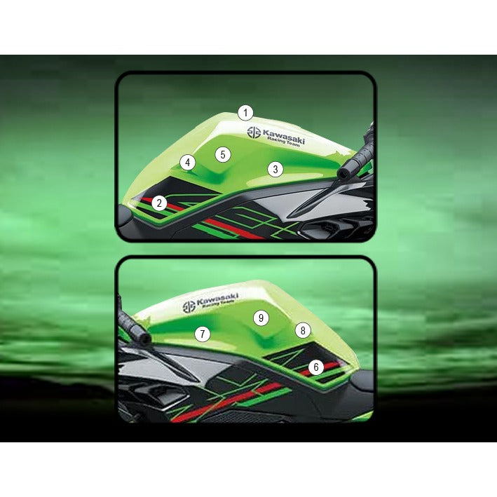 Eazi-Grip Tank Protection Film for Kawasaki ZX-4R RR, gloss