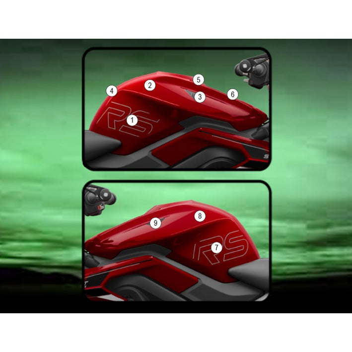 Eazi-Grip Tank Protection Film for Triumph Street Triple R RS, gloss