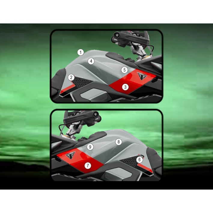 Eazi-Grip Tank Protection Film for Triumph Tiger 900, gloss