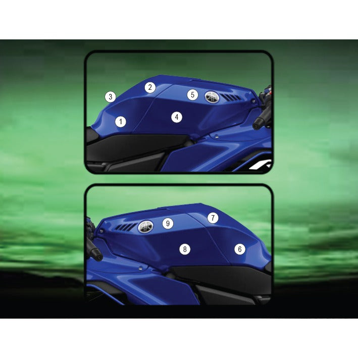 Eazi-Grip Tank Protection Film for Yamaha R7, gloss