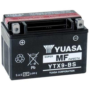 YUASA SUPER MF BATTERY YTX9-BS